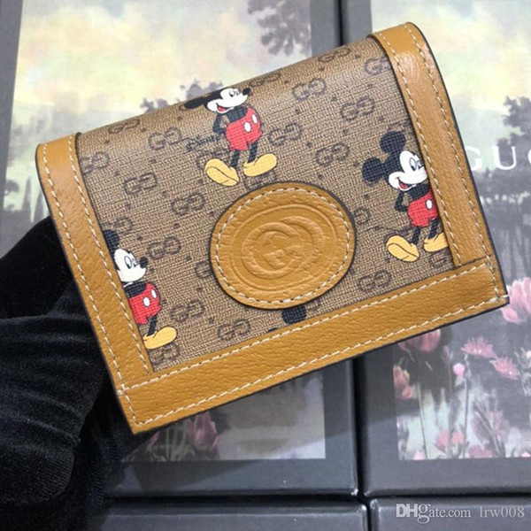 2020 new female card case wallet luxury designer bag women's wallet 602534 card bag fashion embroidery size 11-8.5-3cm with box 08