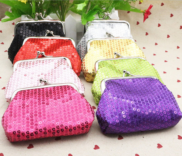 New Fashion sequin Coin Purse Children Girls Coin Pocket Organizer Creative Gifts
