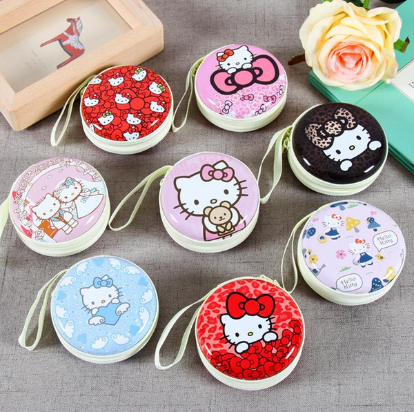 metal box earphones case gift coin purse for kids and collection box for earphone cartoon coin purse
