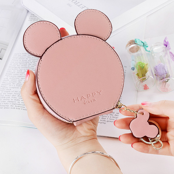 Women Girl Teenagers Cute Cat Coin Purses Holders Leather Clutch Wallet Female Tassel Pendant Money Wallets
