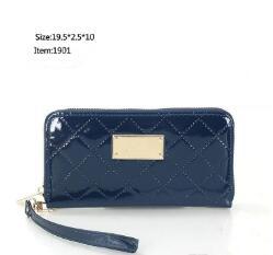 Hot! 2019 wholesale famous brand fashion single zipper cheap luxury women pu leather wallet lady ladies woman long purse1901