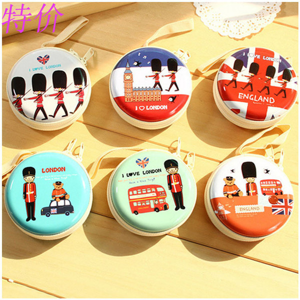 2019 NEW! Dia 7.5*3.5cm Iron women's Coin Purse Cute Hand Bags Lovely Cartoon Cylindrical Mini Girl Bag