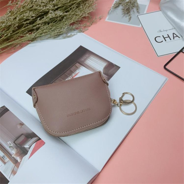 2018 New Porte Monnaie Femme De Petite Taille Bourse Women Small Purse Vintage Solid Zipaper PU Leather Coin Purse Hobos