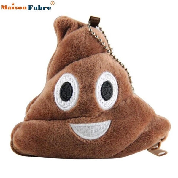 Wholesale- U Poo Pillow Plush Soft Emoji Emoticon Coin Purse Gift Drop Shipping