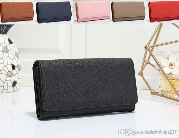 New Fashion Wallet Designer Card Holder Card Holder Women Mens Designer Key Wallet Coin Purse Passport Holder Coin Purses 6 Color Style Lady