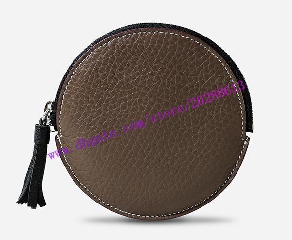 Top Quality Brown Monno Canvas Coated Real Leather ROUND COIN PURSE M61926 Women Zippy Coin Wallet