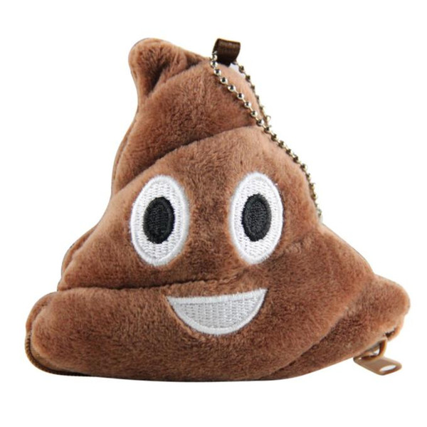 Fashion Poo Pillow Coin Purse Cheap Hot Sale Plush Emoji Emoticon Money Purse with Zipper Gift Ladies Girl Small Purses Wallet