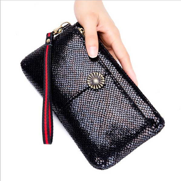 high quality Fashion design women Wallets hot sale four colors ladies leather handbag 20*2*12cm SL-719