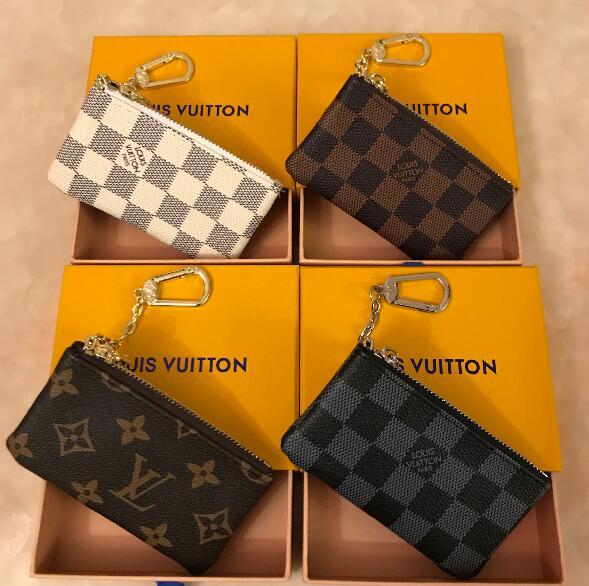 4 color KEY POUCH New men women short wallets female fashion zero purse European style lady casual clutchs with box