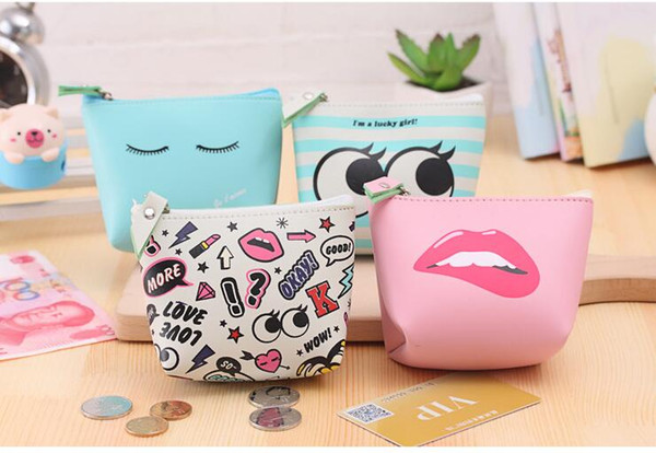 New Lovely Cartoon PU Cosmetic Bag Waterproof Travel Makeup Bag Organizer Casual Portable Toiletry Kits Necessaire Women Beauty Case