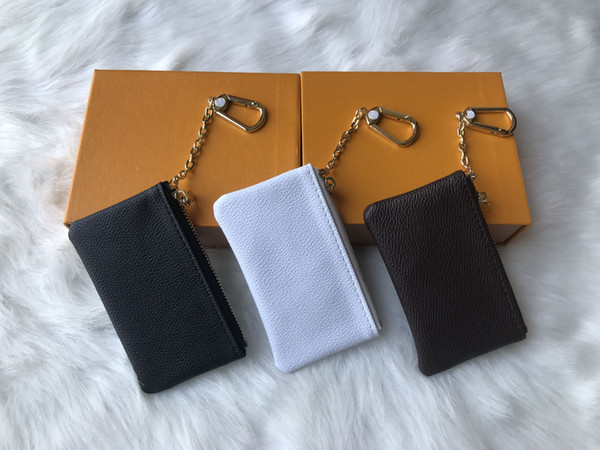 2019 Free Shipping! 4 Colors Key Pouch Zip Wallet Coin Leather Wallets Women designer purse 62650