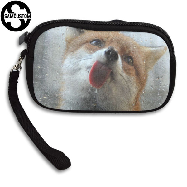 SAMCUSTOM Cute licking his tongue 3D New Women's small purse male and female Small wallet Fashion Casual Girl Coin Purse