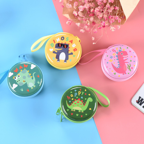 2019 Cute cartoon dinosaur coin purse teenage student holding small bag creative personality funny coin purse