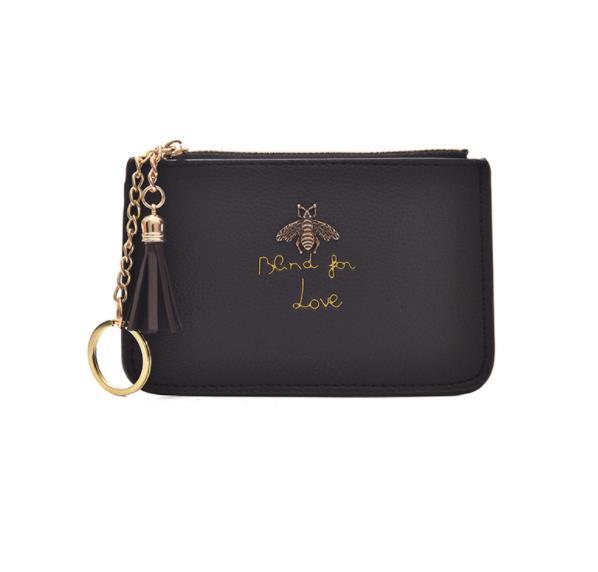 New high quality leather ladies wallet lambskin small leather bag ladies