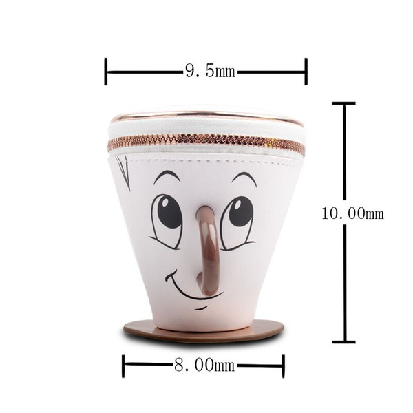 Designer-New Creative Cartoon Cup Shape Designer Coin Purse PU Mini Coin Pouch Men Women Zipper Open Clutch Wallet Fashion Key Pouch