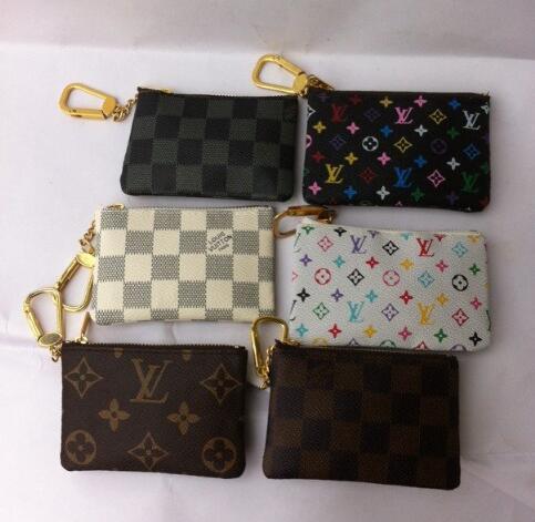 New Key Pouch Damier Canvas Holds High Quality Famous Classical Designer Women Key Holder Coin Purse Small Leer Wallet