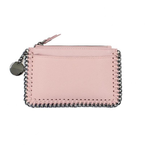 Women Mini Coin Purse Genuine Leather Ultrathin Coin Pouch Small Square Short Wallet For Girls Fashion Zipper Coins Bag Black