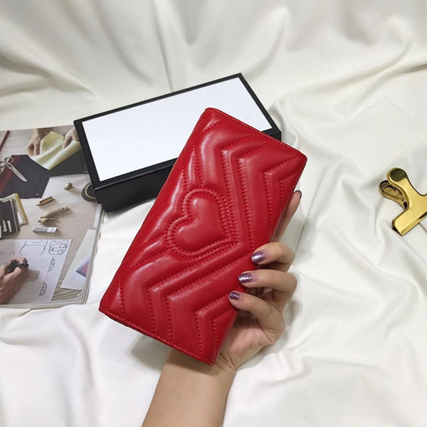 2019 NEW Marmont womens Wallets Purses 5036 genuine Leather 19cm Long Wallet Hasp Phone Bag Money Coin Pocket Card Holder bags with box