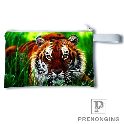 Custom tiger(20) Printing Coin Purse Change Purse Zipper Zero Wallet Phone Key Bags Fashion Small Female Purse#19-01-22-5-232