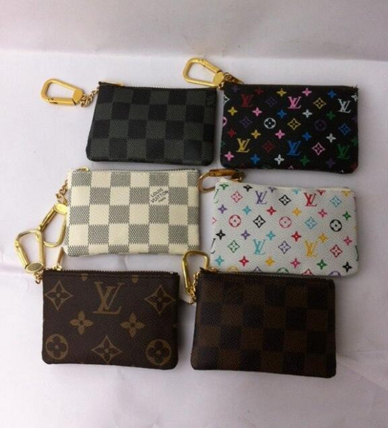 Brand New Key Pouch Damier Canvas Holds High Quality Famous Classical Designer Women Key Holder Coin Purse