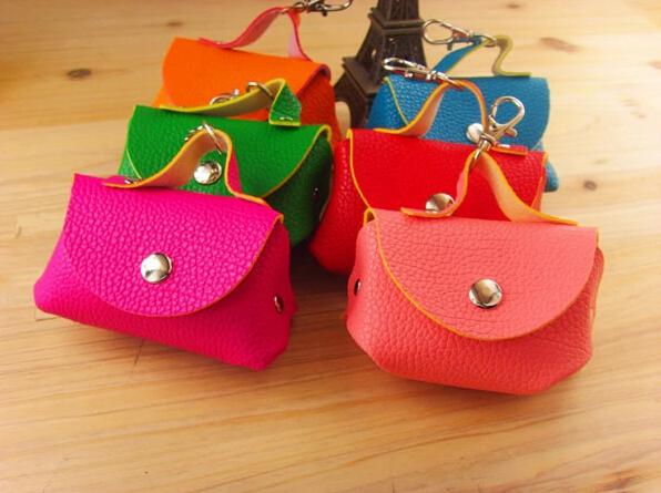 Wholesale - Litchi PU the cortex small bag models Cute Bow Tie Candy Colors Wallet Purse Clutch Hand Bag WOMEN PU Leather Handba