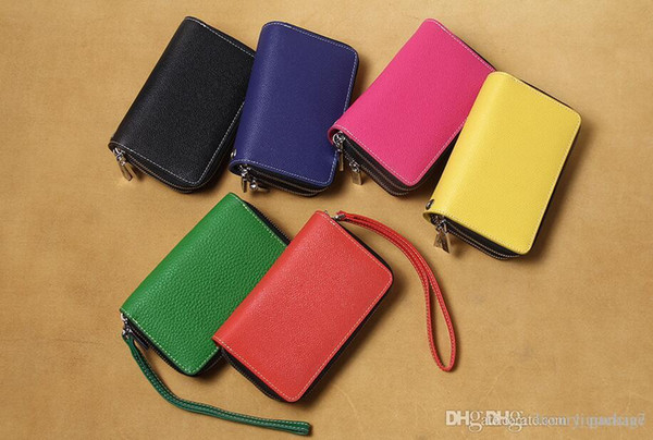 Ladies key bag cross leather clutch bag leather female purse multifunction mobile phone bag