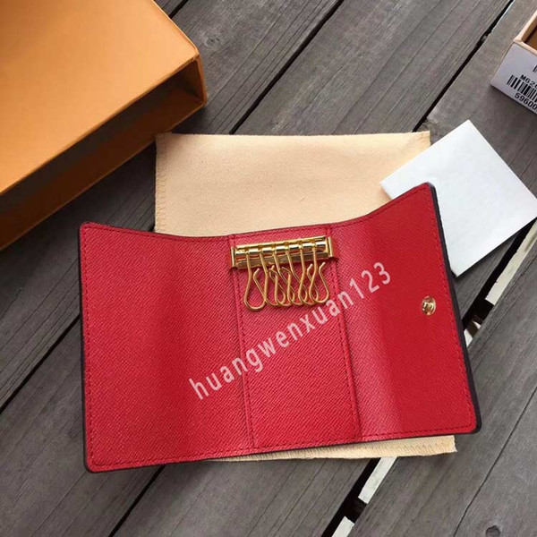 High quality M62630 luxury keychain classic 6 key holder designer key pouch Famous brand short key wallet for men and women bag