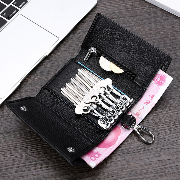 Small wallet men multifunction purse men wallets with coin pocket zipper men leather wallet male famous brand money bag Unisex