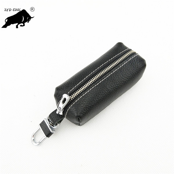 Men's leather multi-function simple household key package card package leather lock key package utility mini small personality retro