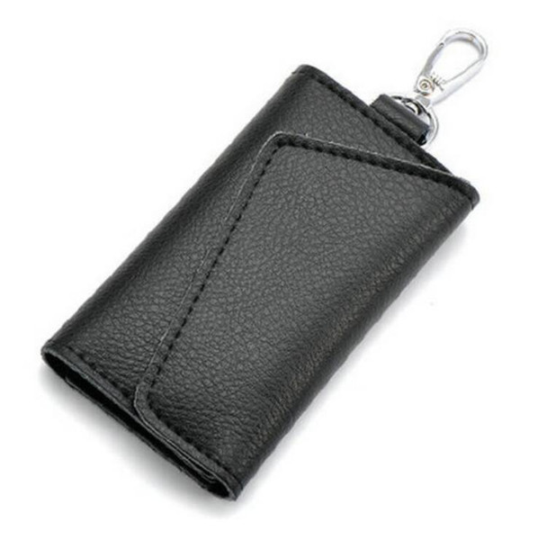 Business Card Holder Wallet Leather Key Bag Unisex Solid Organizer Bag Men's Wallet Car Housekeeper Wallet