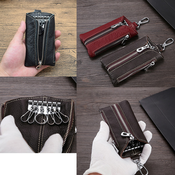 2018 Men Business Key Wallet Keychains Covers Waist Key Case Bag Holder Keys Organizer Free Shipping