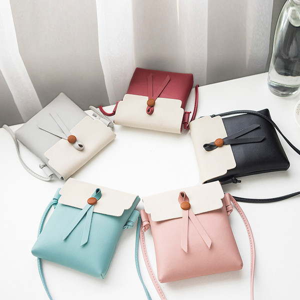 Hot Sell Mobile Phone Bag Korean Version of the New 2018 Japanese And Korean-Style Color Block Mini Small Bag Shoulder Bag Change Key Manufa