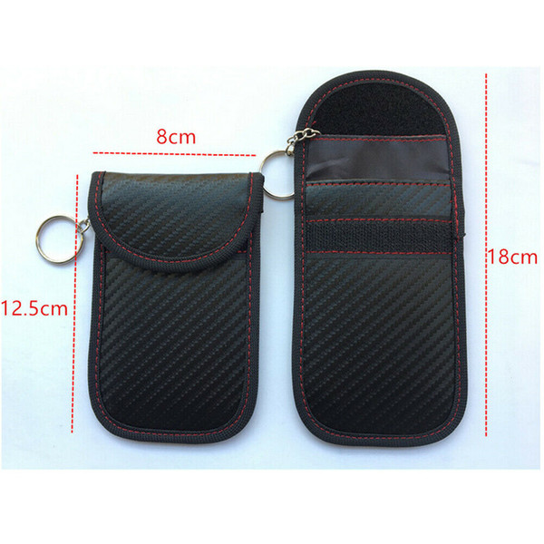 New Fashion Anti-Theft Keyless Entry Car Key Cover RFID Signal Radiation Blocking Farady Bag