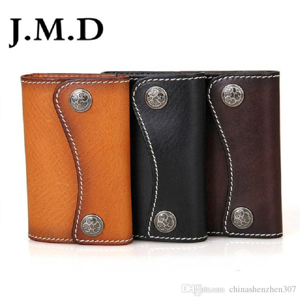 J.M.D car key bag plant leather mini key case key ring ladies leather men 8130