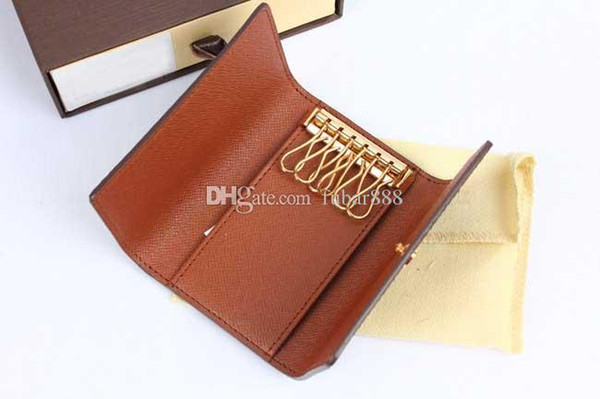 Free Shipping! Women Leather key Holder Small Purse For Key Wallets Card ID Holders 62630