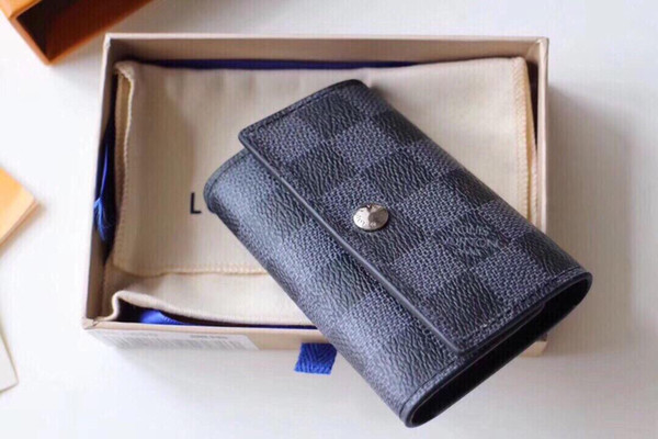 Top quality luxurious brand designer key wallets for Women real Leather wallets ladies Money Purse card holders with box M62630