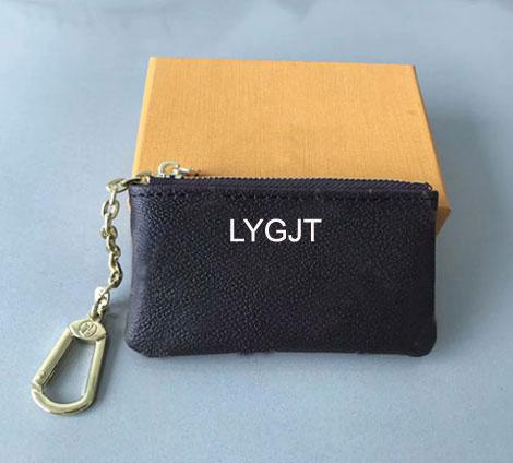 with Box KEY POUCH PU leather holds famous classical designer women key holder coin purse small leather goods bag