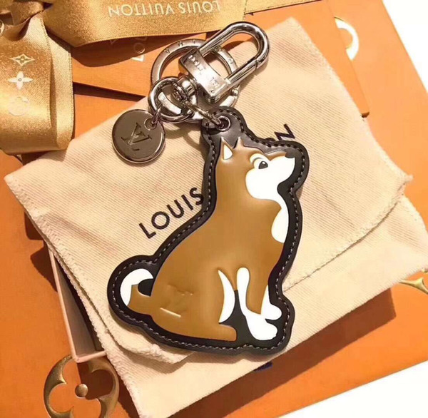 Dog key chain original box wallet