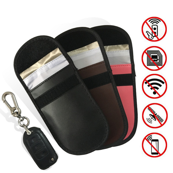 Rfid Blocking Key Fob Pouch Bag Cell Phone Radiation Protector RFID/WiFi/GSM/LTE/NFC Antitheft Car Keys Credit Card Protection