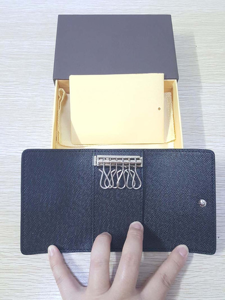 6 KEY HOLDER High-end quality men keys wallet An elegant accessory for pocket or briefcase new arrival Classical famous designer women purse