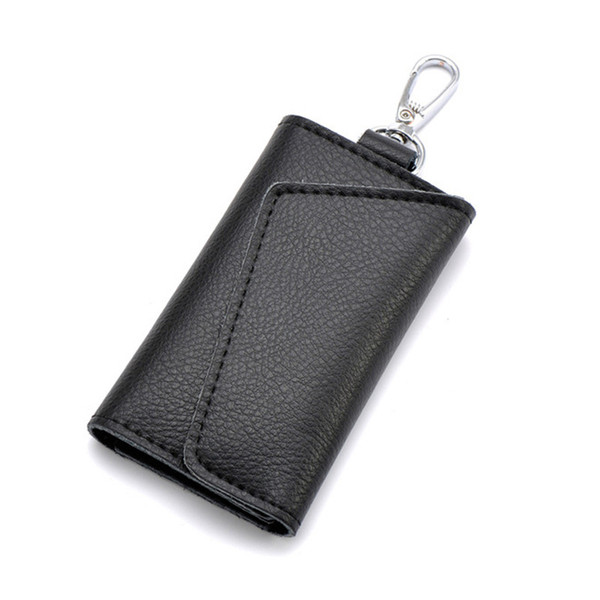 Genuine Leather Men Women Key Holder Organizer Cow Leather Car Key Bag Wallet Housekeeper Multifunction Key Case Mini Card Bag