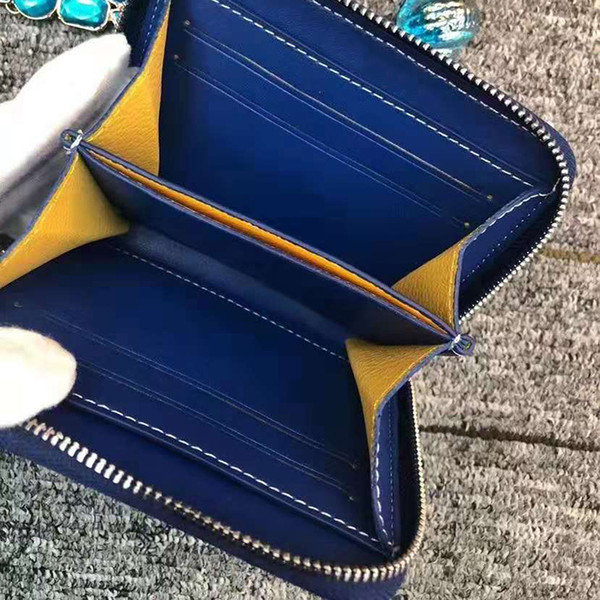 Pink sugao designer wallet genuine leather deisgner purse wallet top quality for women and men clutch wholesale 8 color choose