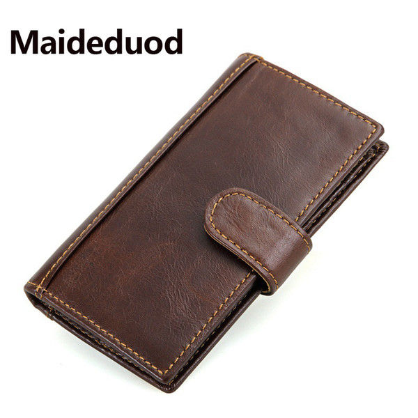 Brand Drop Shipping 100% Genuine Leather men's Long section Of the Multi-card Wallets Retro Purse Fashion Wallet Women