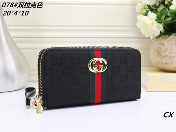 wallet designer luxury handbags purses famous brand fashion single zipper luxury designer women leather wallet ladies long purse 60017