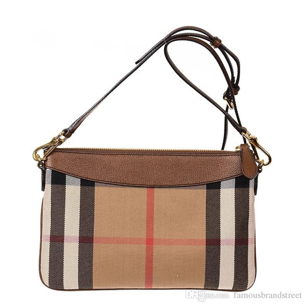 19New women's bag fashion plaid high quality canvas clutch bag small crossbody bags luxury handbags Brand ladies designer shoulder bag