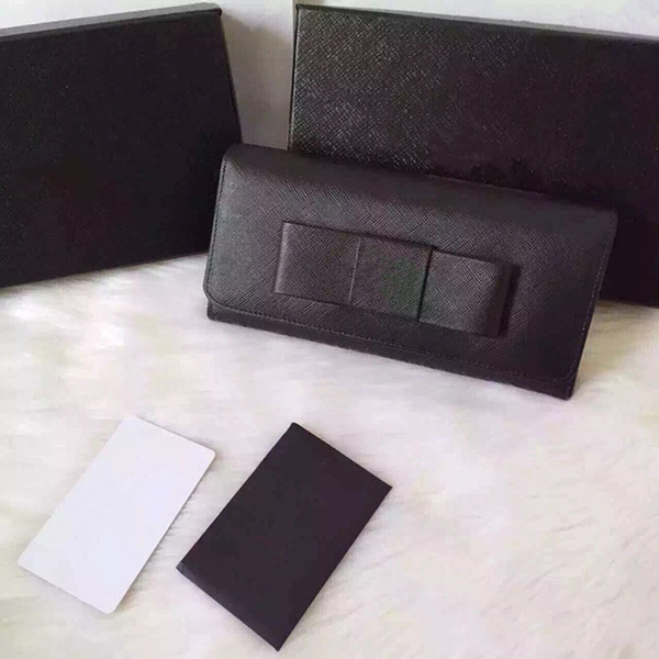 very fashion bow style excellent quality brand designer genuine leather wallet for women free shipping