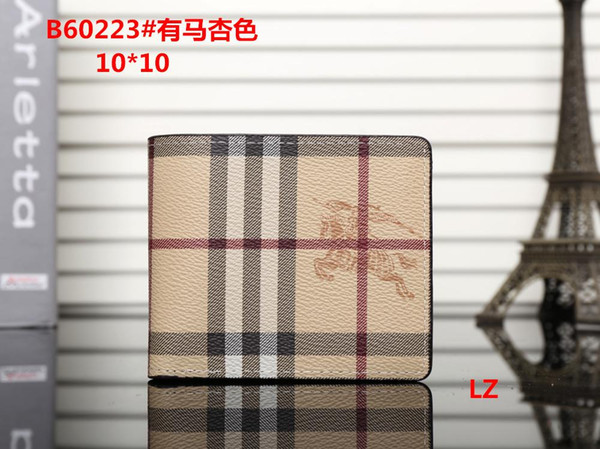 2018 Male luxury wallet Casual Short designer Card holder pocket Fashion Purse wallets for men wallets purse with tags free shipping #02232