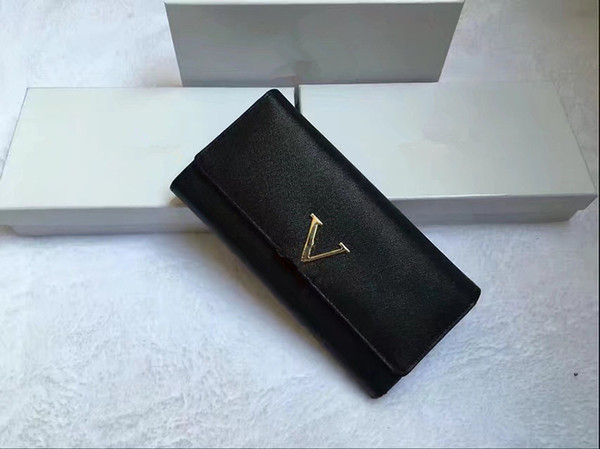 New Brand wallets purse Men women Wallet Leather Wallet Fashion Men Purse Arteira Masculina long Coin Pocket Men Purse with box