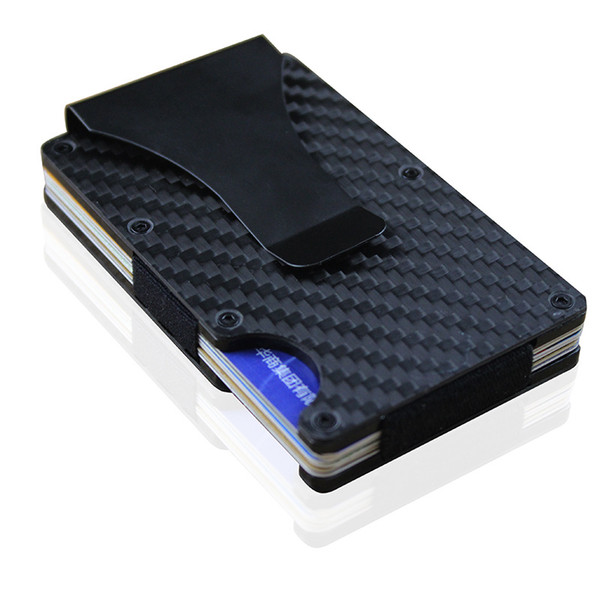 New Arrival Mens Money Clip Aluminum RFID Mini Purse Handbag Credit Card Holders Business Slim Wholesale Smail Traver Travel Wallet Hot Sale