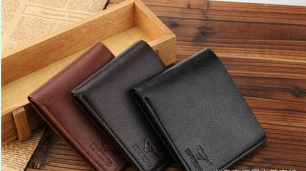 2015 Hot-selling! Crazy Mens Wallets For Men Designer Brand Purse Small Man Wallet Mens Coin Purse